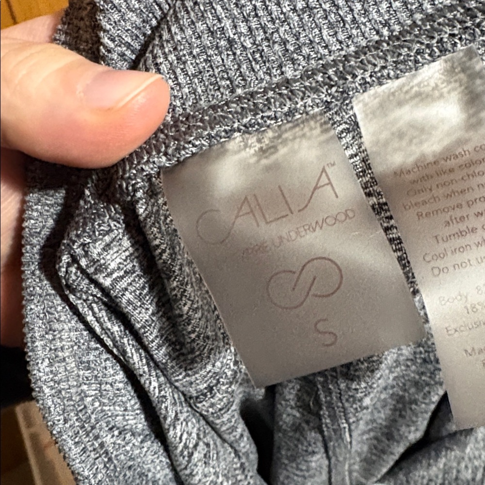 Calia women's S essential cozy collection jogger heather gray sweatpants - Picture 5 of 7